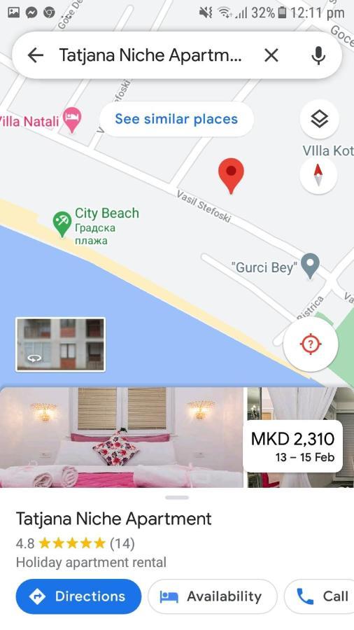Tatjana Niche Apartman Ohrid Kültér fotó